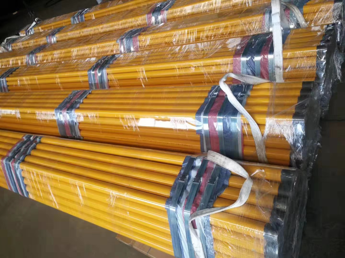 Yellow Epoxy Coated Gas Pipe